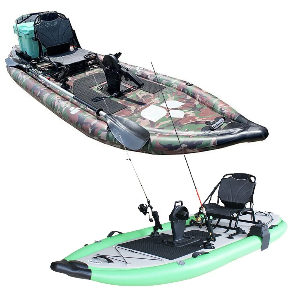 GeeTone Wholesale thickened three-person PVC inflatable boat, fishing boat, rubber boat, kayak