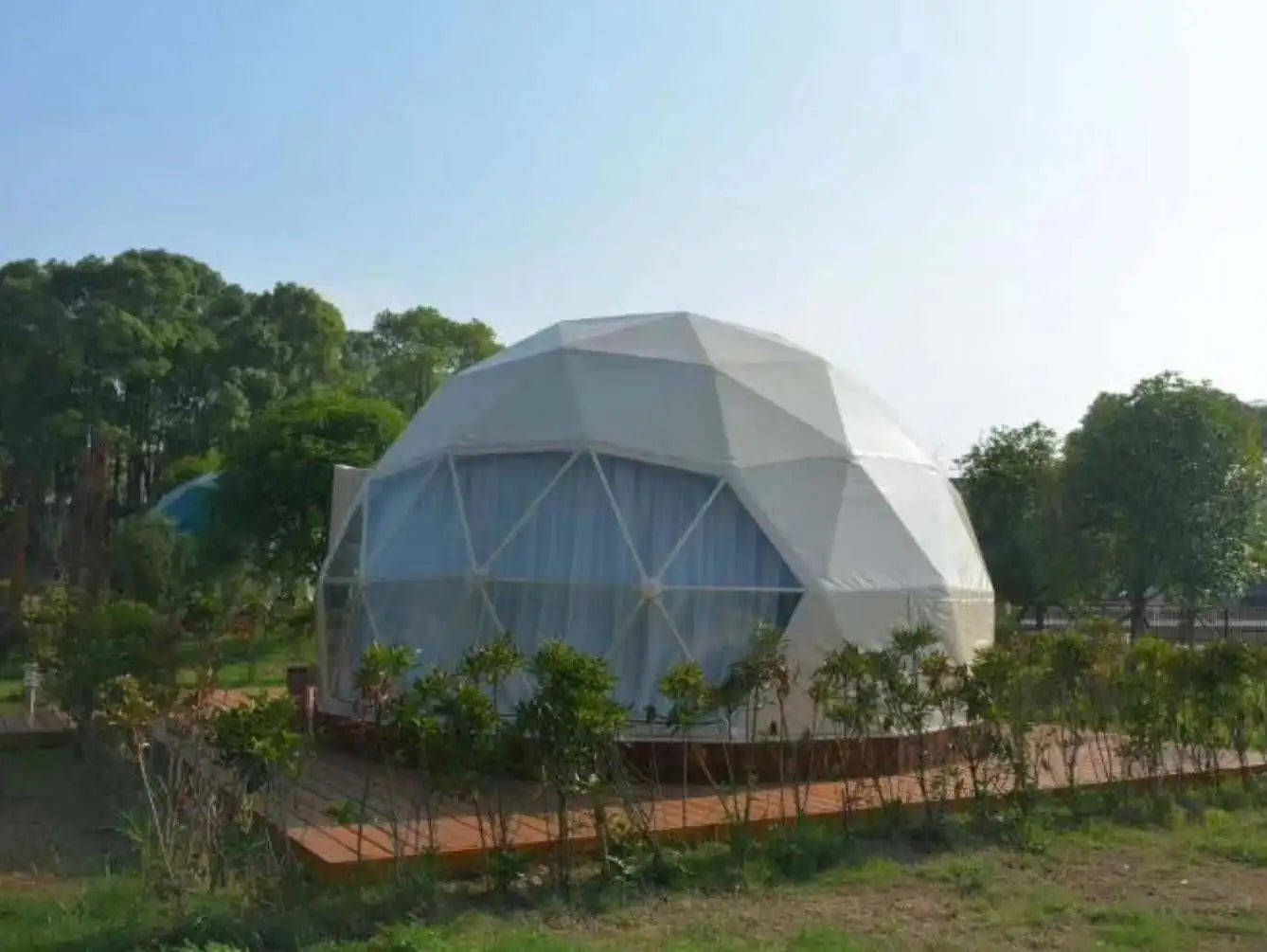 Factory Wholesale Luxury Steel Dome Tent House Igloo Geodesic Domes Camping For 6 M