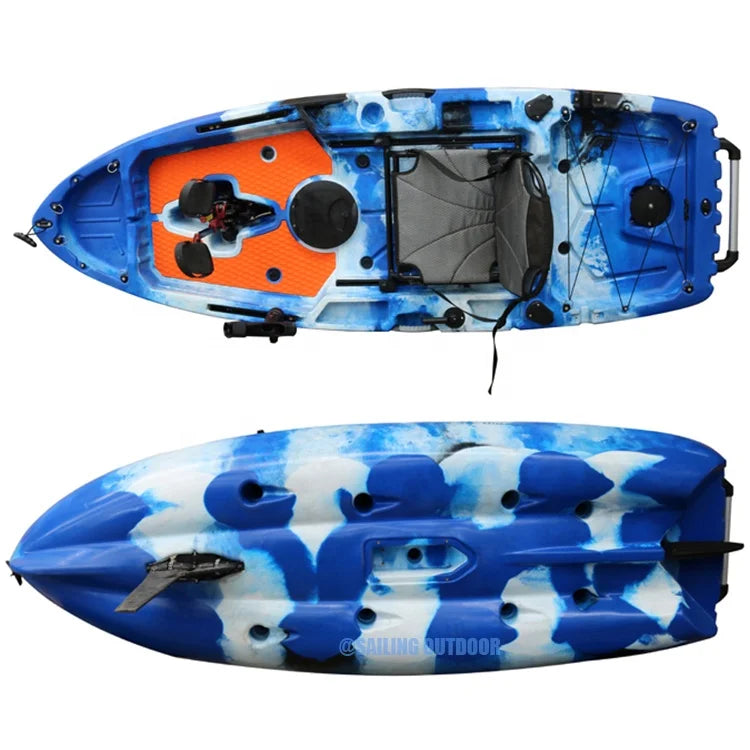 Customized Color 1 Person Fishing Kajak With Folding Seat Canoe Kayak For Sale