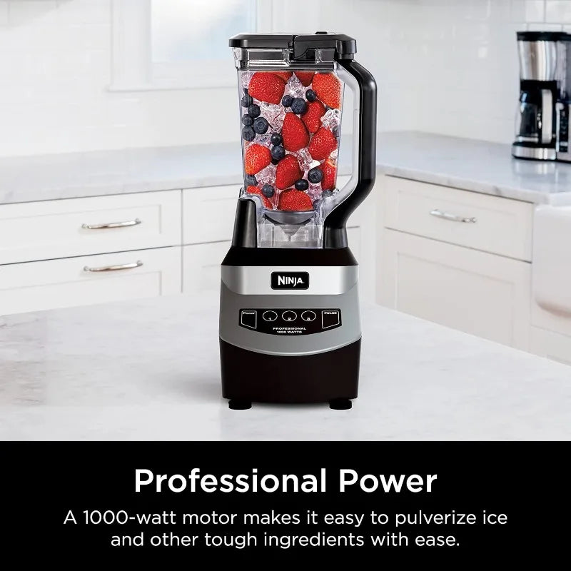 Ninja NJ601AMZ Professional Blender with 1000-Watt Motor & 72 oz Dishwasher-Safe Total Crushing Pitcher for Smoothies, Shakes