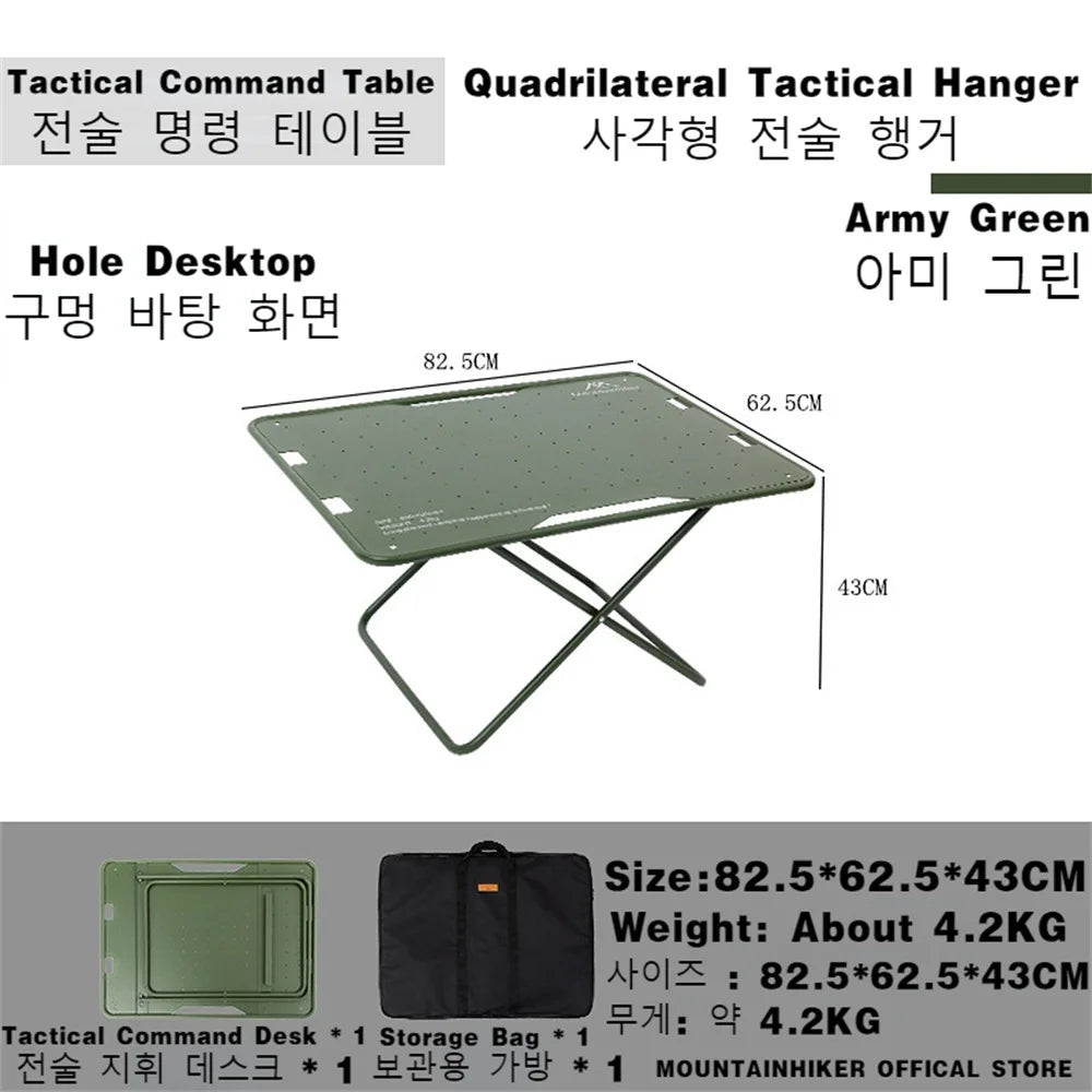 Outdoors Portable Aluminum Alloy Table Foldable Camping  Coffee Table  Tactical Self-driving Equipment BBQ Desk Picnic Table