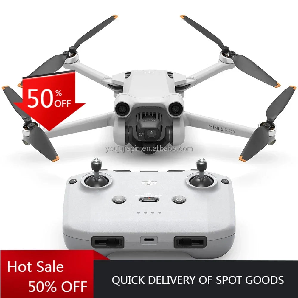 Original D J Mini 3 Pro Drone with 4K Camera 120fps Video Recording Professional Transmission 47 Mins Flight Time 18km RC Drone