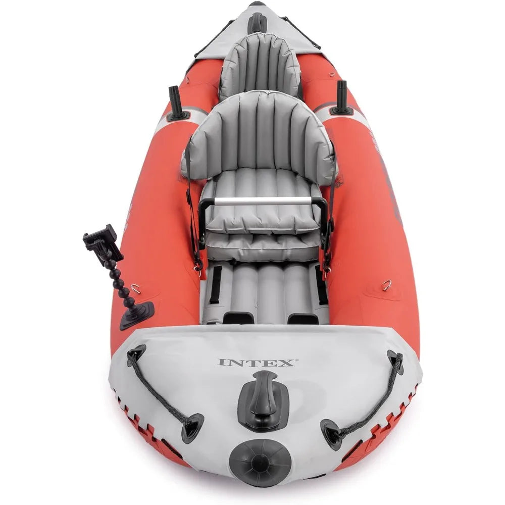 Excursion Pro Inflatable Kayak Series: Includes Deluxe 86in Kayak Paddles and High-Output Pump – SuperTough PVC