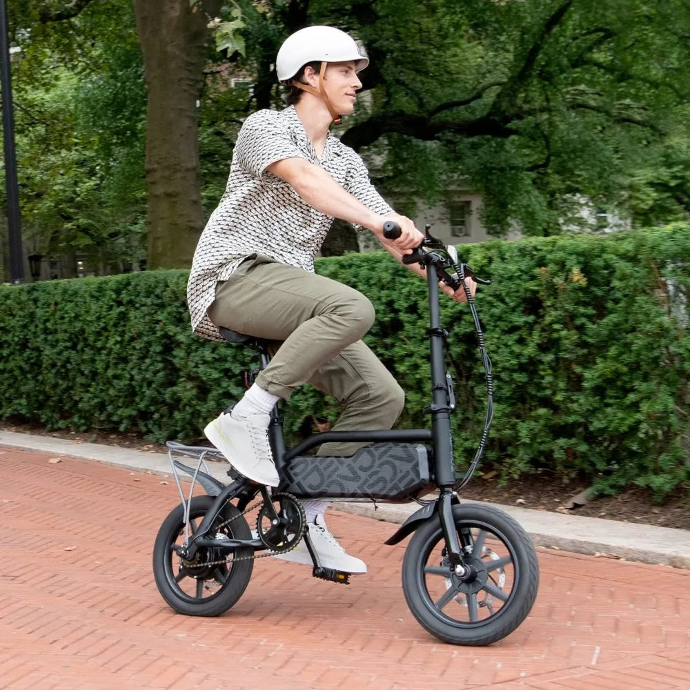 J5 Electric Bike, Top Speed of 15 MPH, Maximum Range of 15 miles with Twist Throttle Or 30 miles with Pedal Assist, 350-Watt