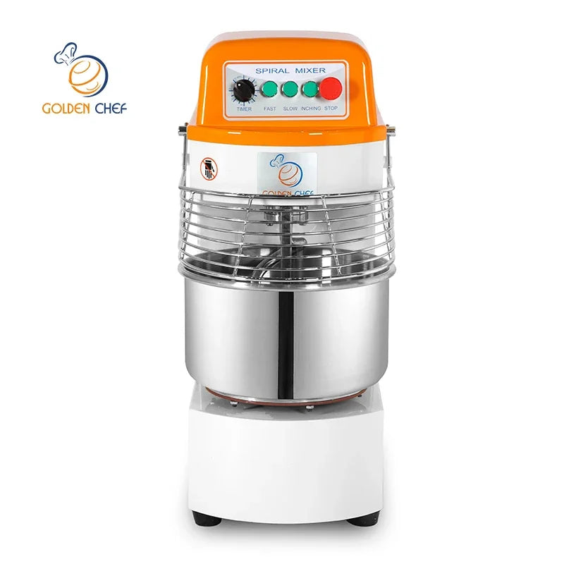 golden chef single phase 40 liter 15 kg double speed bread dough mixer croissant production line pita bread maker machine