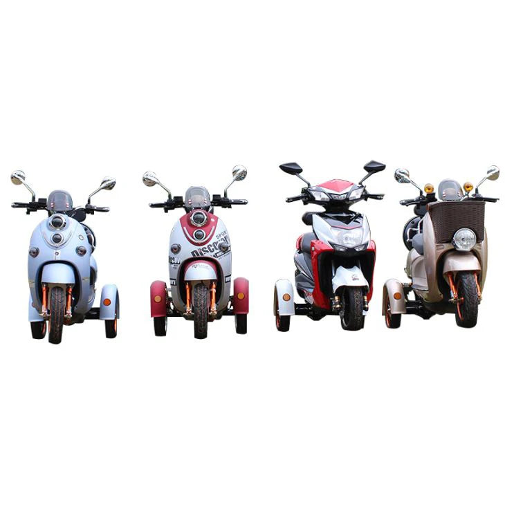 Three Wheel Pizza Food Cargo Transport Moped Electric Scooter Motorcycle With Box For Delivery