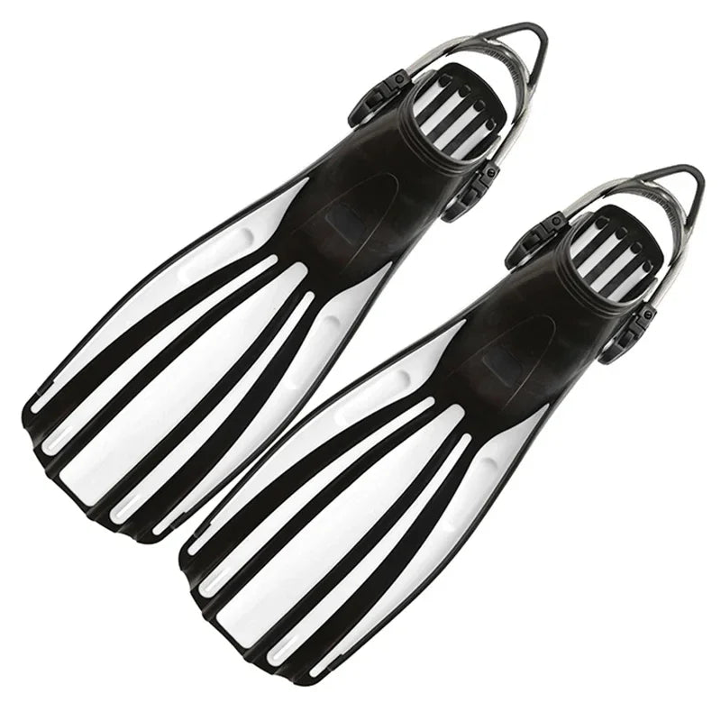 Scuba Diving Stainless Steel Spring Fin Straps Fins Adult Swim Shoes Silicone Long Snorkeling Monofin Dive Flippers Dropship