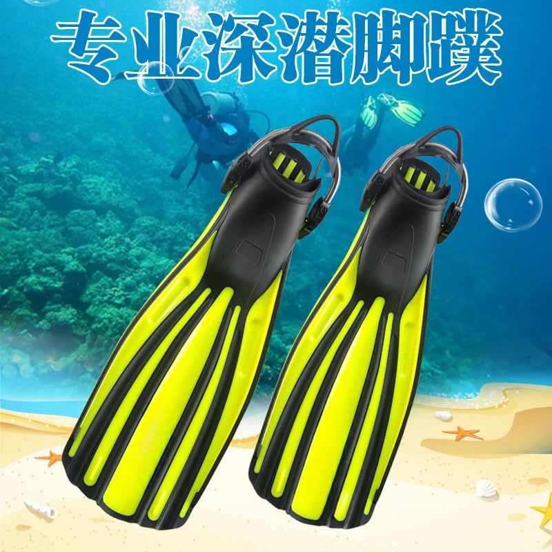 Professional adult snorkeling swimming long webbed deep diving frog shoes freediving men and women's suit