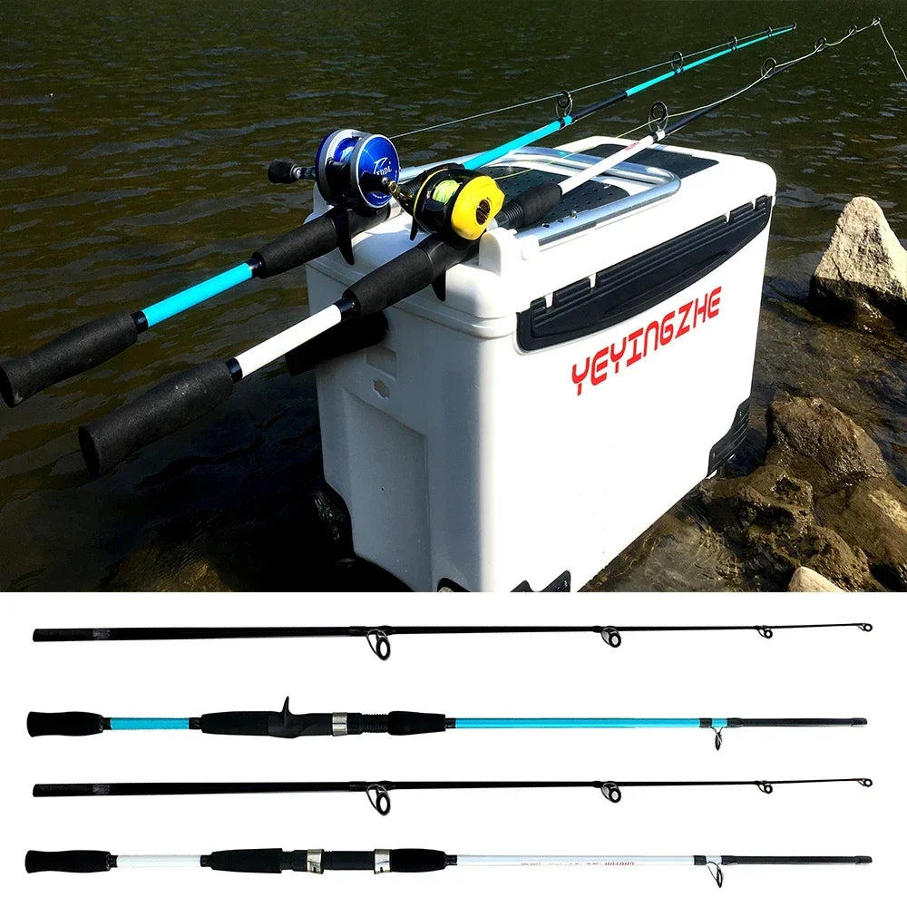 GHOTDA Spinning/Casting Fishing Pole 1.8M 1.5M Lure Fishing Rod Ultralight 2 Sections