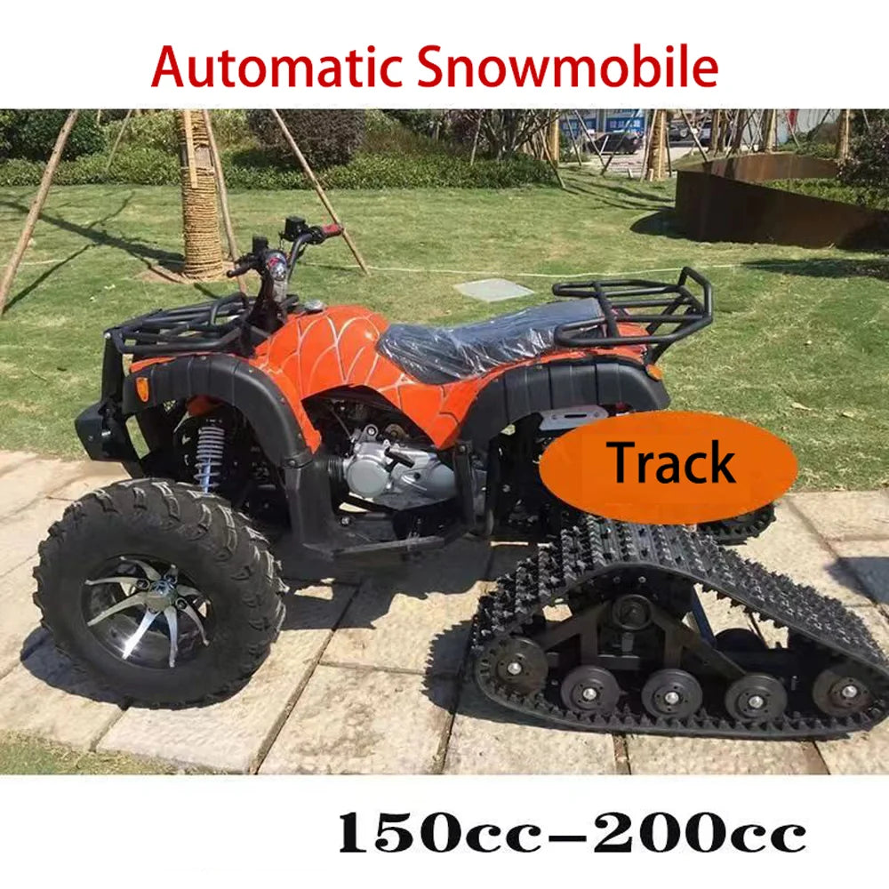 Hot Sale Snow Bike 4 Wheel 125CC 150CC 200CC 250CC Snow Vehicle Adult Snow Racing Rubber Tracks For Atv Snowmobile