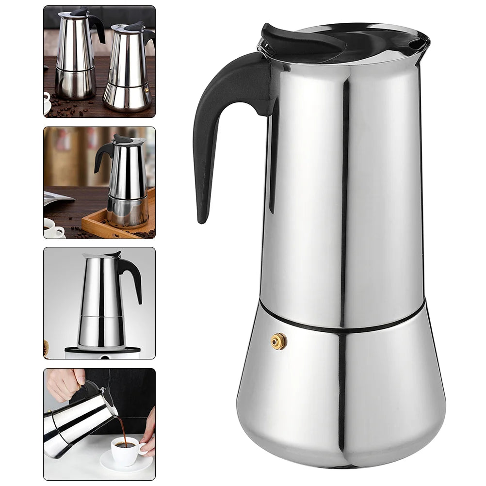 Coffee Pot Machines Various Stainless Steel Kitchen Supply Container Espresso Office Maker Holder 300ML