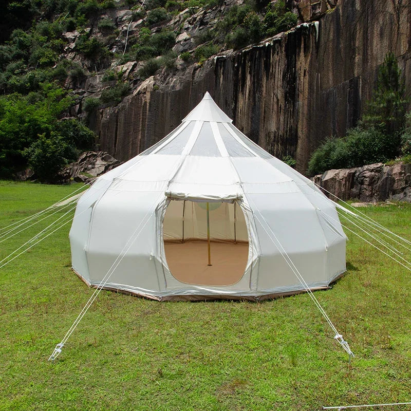 Large Space 4m 5m 6m Outdoor Camping Star Bell Tent Glamping Luxury Waterproof 4 Season Water Drop Tent for Parties Big Events