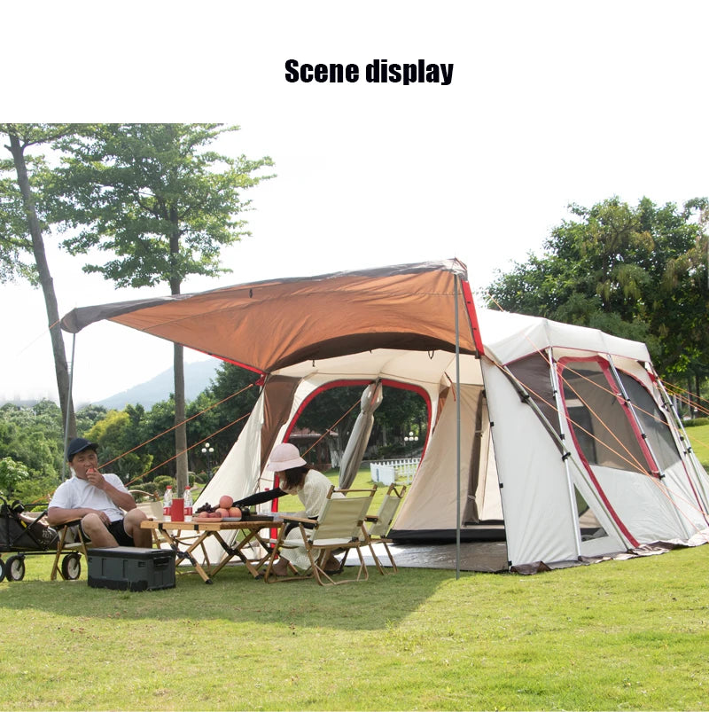 Wholesale Outdoor Camp Equipment For Party Event Large Luxury Camp Family Tunnel Tent Camping Tent