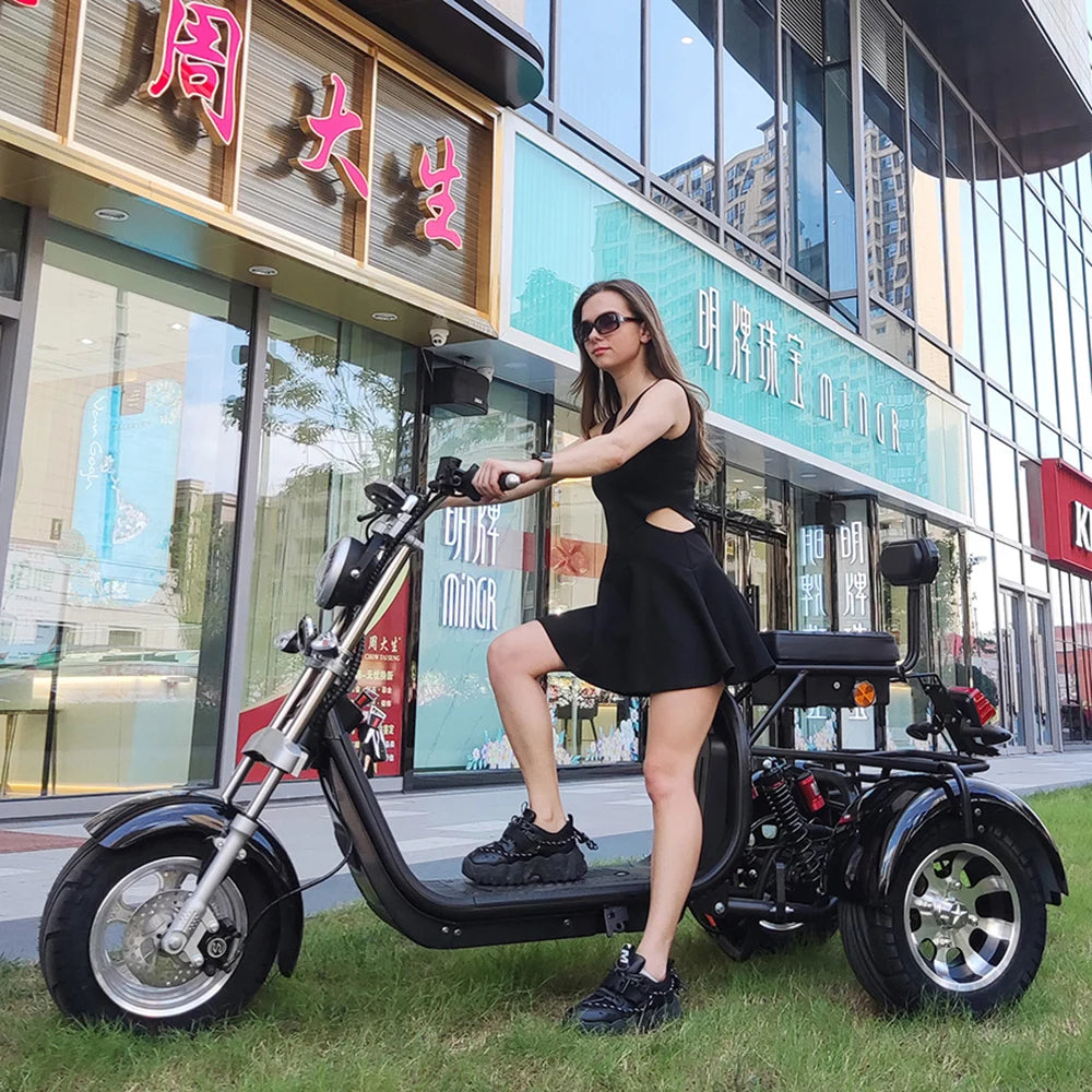 Citycoco Max Load 250KG Adult Electric 3 Wheel Scooter 2000W Motor Max Speed 35-45KM/H 18 Inch Fat Tire Electric Motorcycle EEC