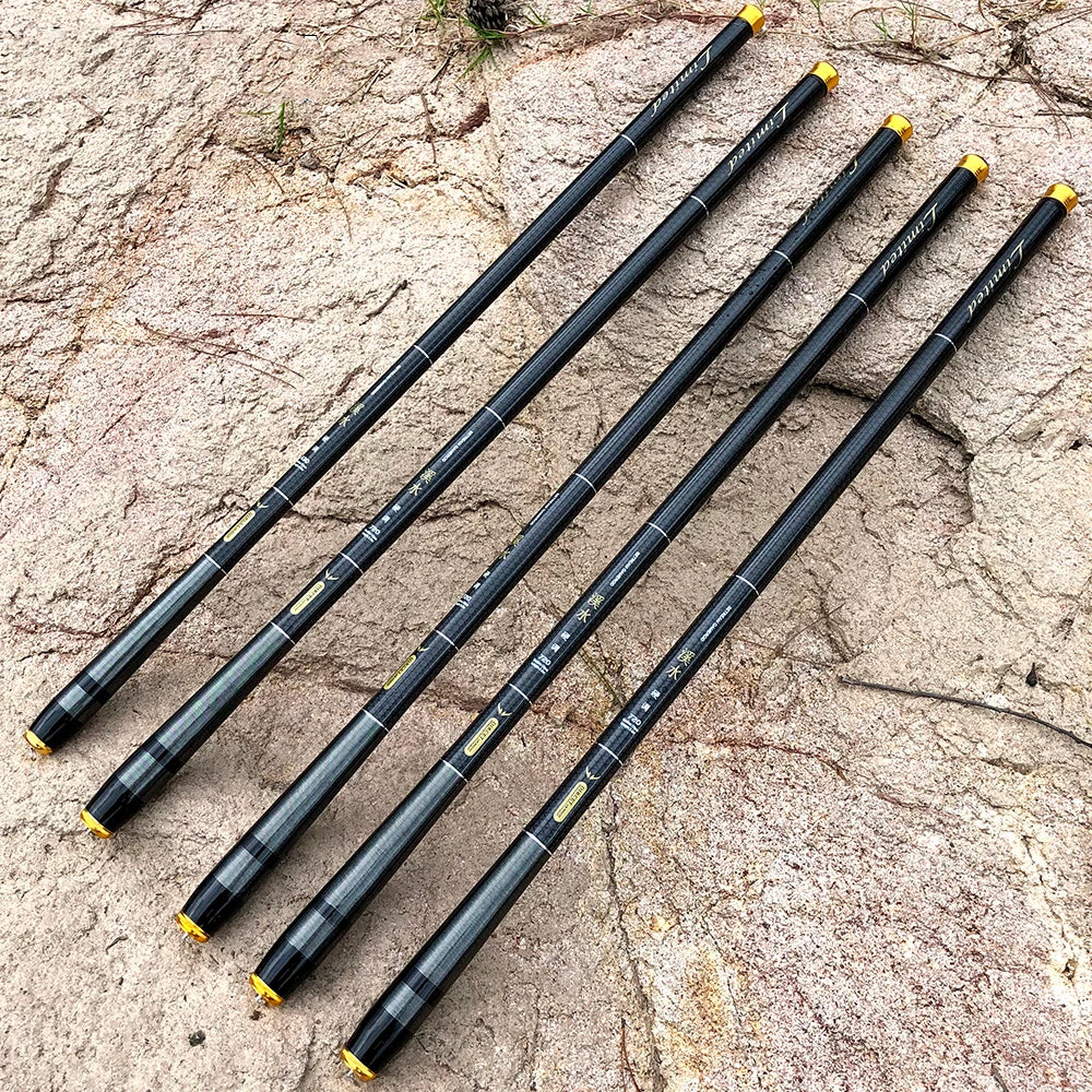 3.6M 4.5M 5.4M 6.3M 7.2M Telescopic Fishing Stream Rod Lake Hand Pole Carp Feeder Portable Fishing Tackle Freshwater Travel Rod