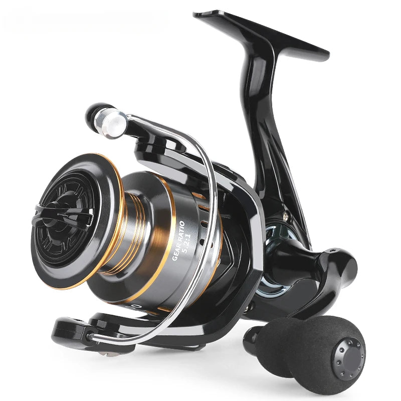 Professional Ultra Light 1000~7000 5.2:1 Gear Ratio,26LB Max Drag CNC Metal Spool Spinning Fishing Reel For Freshwater Saltwater