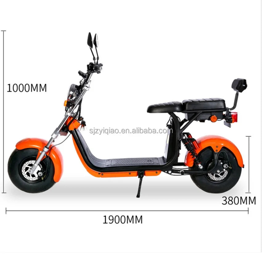 2023 EPR citycoco x8 Factory Price Electric Motorcycle Scooter High Speed COC 1500W 60V 45km/h fat tire and 2000W 60KM/H