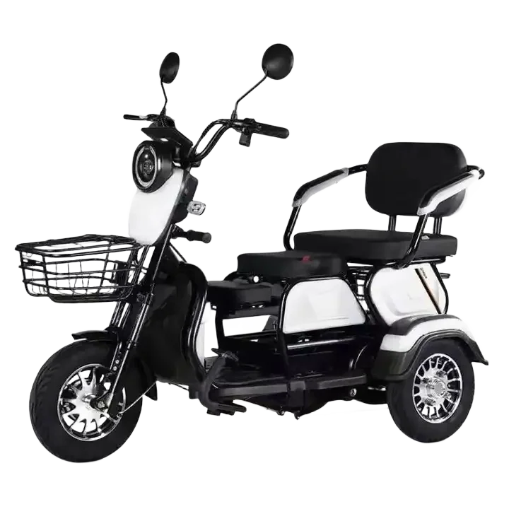 2023 New Model 3-Wheel Electric Scooter 500W Mini Electric Motorcycle Leisure Steel Frame Electric Tricycles Elderly 60V Folded