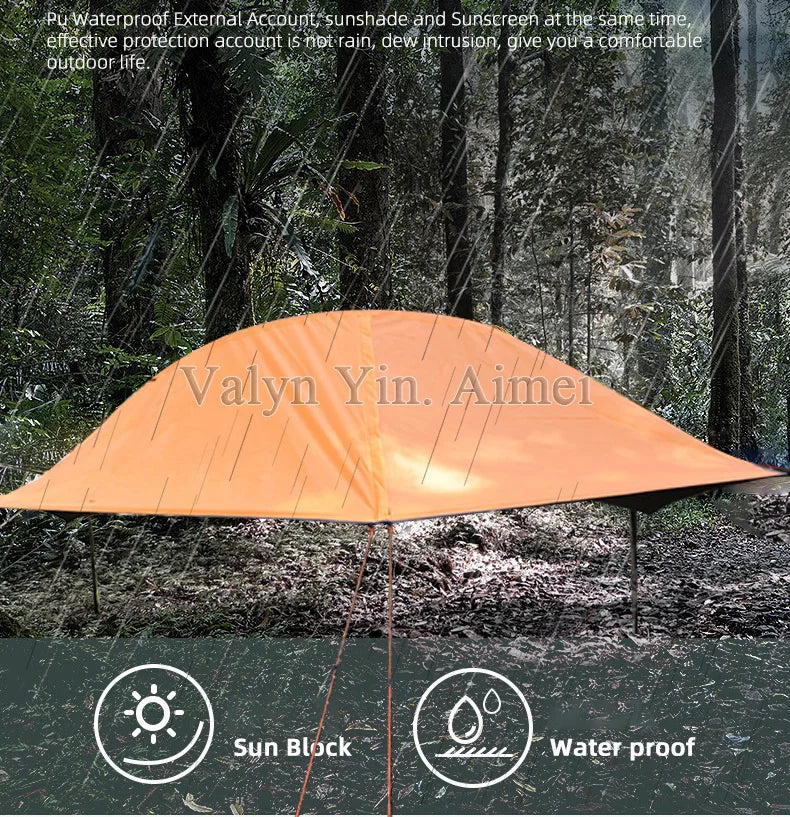 Luxury Triangle Hanging Tree Tents Double Layer Suspended Hammock Camp Tent Outdoor Portable Parachute Hammocks Tents Camping