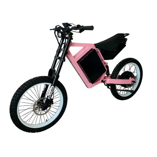 72V 5000W 8000W 12000W Adults Fat Dirt Bike Electric Bicycles 17/19 Inch Pink QS Motor 80-100KMH 50MPH 60MPH E-Bike Motorcycle