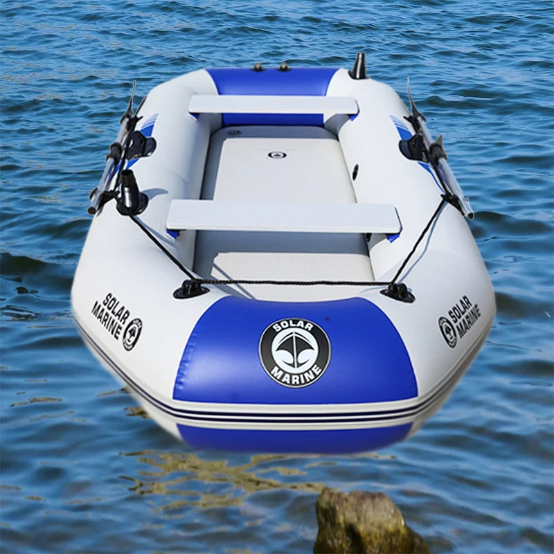 SolarMarine 175-230CM 1-3 Person Inflatable Boats All Free Parts Free Shipping Air Cushion Safety Family Water Play Fishing Boat