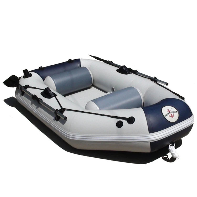 Wholesale PVC clip-net thickened rubber inflatable boat wear-resistant folding kayak 1-5person air fishing boat