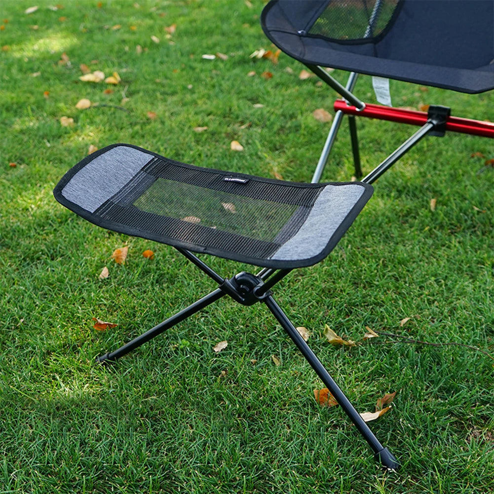 Portable Folding Retractable Footrest Leg Rest Non Slip Camping Chair Kit Moon Chair Foot Support for Reclining Swing Moon Beach