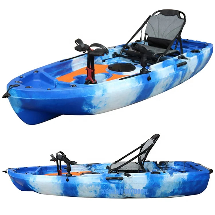 Customized Color 1 Person Fishing Kajak With Folding Seat Canoe Kayak For Sale