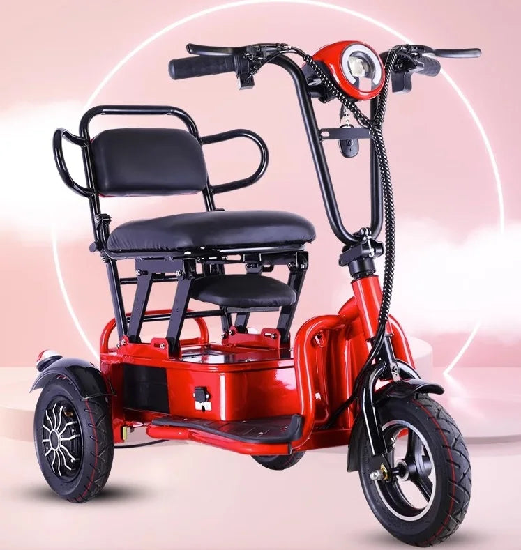 48v cheap adult 3 wheel tricycle electric foldable three wheeler electric scooter wheelchair for sale