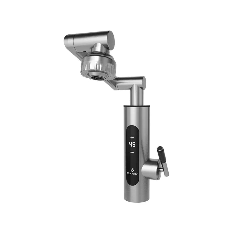 Mechanical Arm Universal Faucet Bathroom Kitchen Splashproof Faucet Bathroom Countertop Basin Hot and Cold Tap Faucet Accessorie