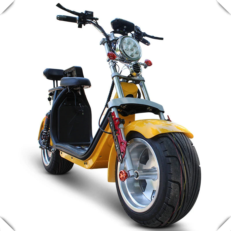 YIDE New Steel Frame Max 40ah 60-80km Electric Scooters 2000W Brushless Citycoco Adult Electric Motorcycle For Men Disc Brake