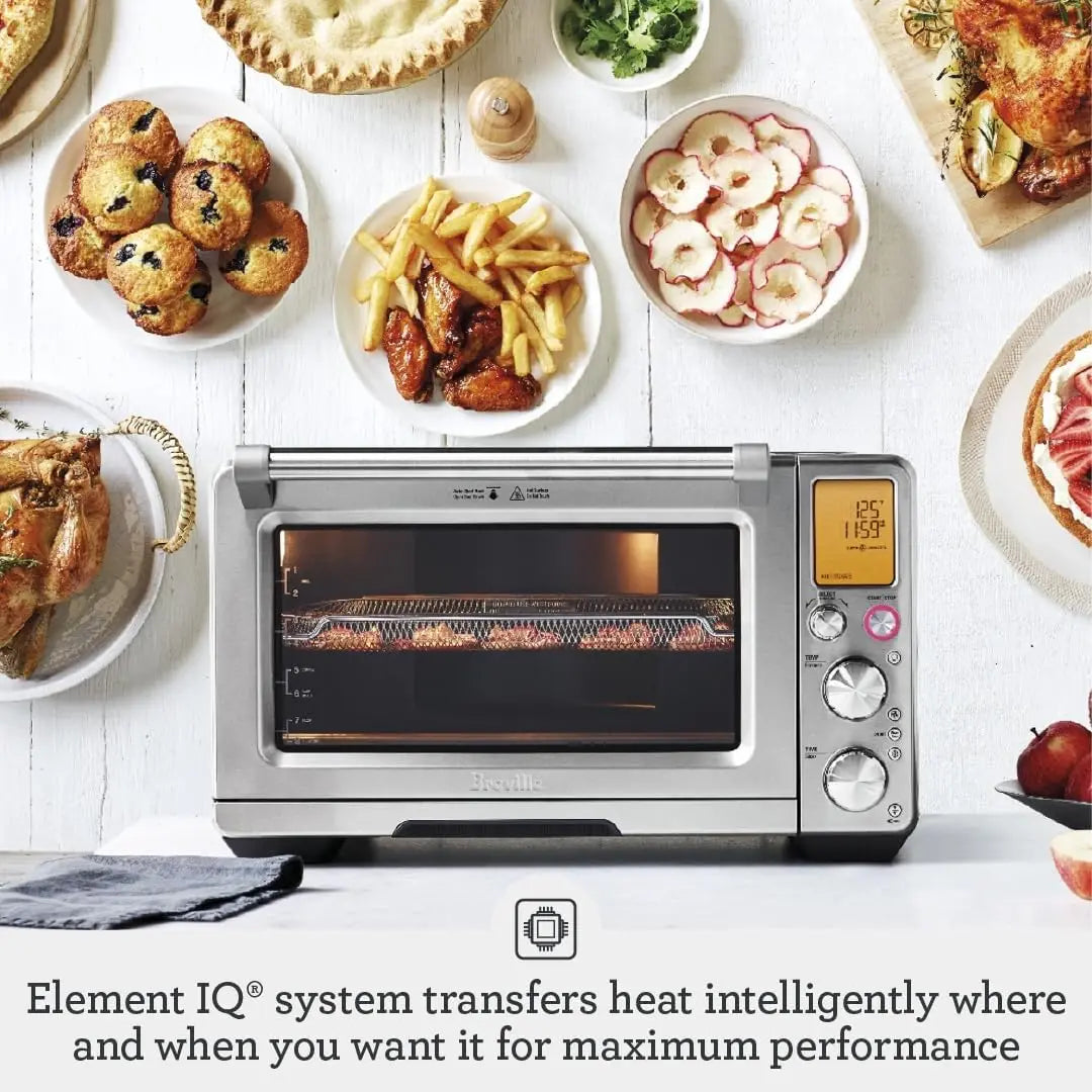 the Smart Oven® Air Fryer Pro, Convection Countertop Oven, Air Fryer Toaster Oven Combo, BOV900BSS, Brushed Stainless Steel