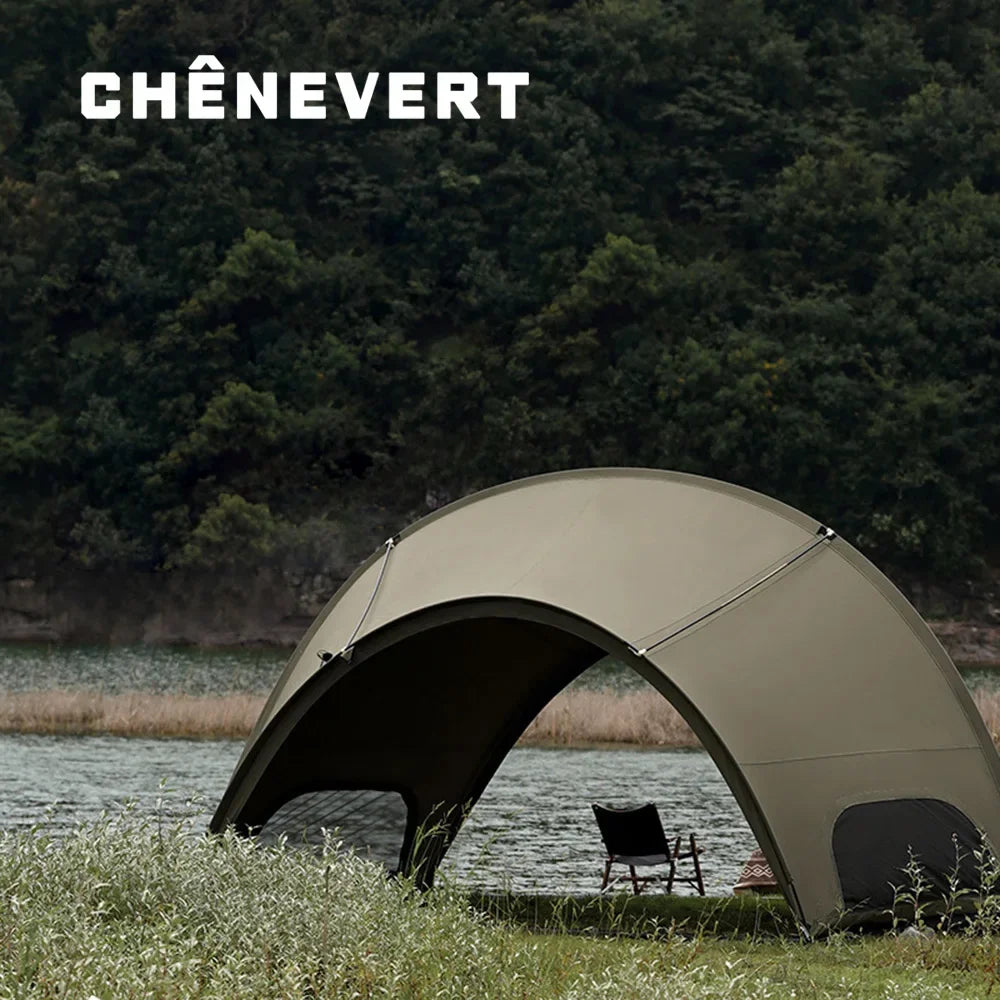 Light Luxury Cotton Outdoor Factory Portable Tent Camp Camping Picnic Rain Shade Tactics Wind Hemispherical Shelter Tent