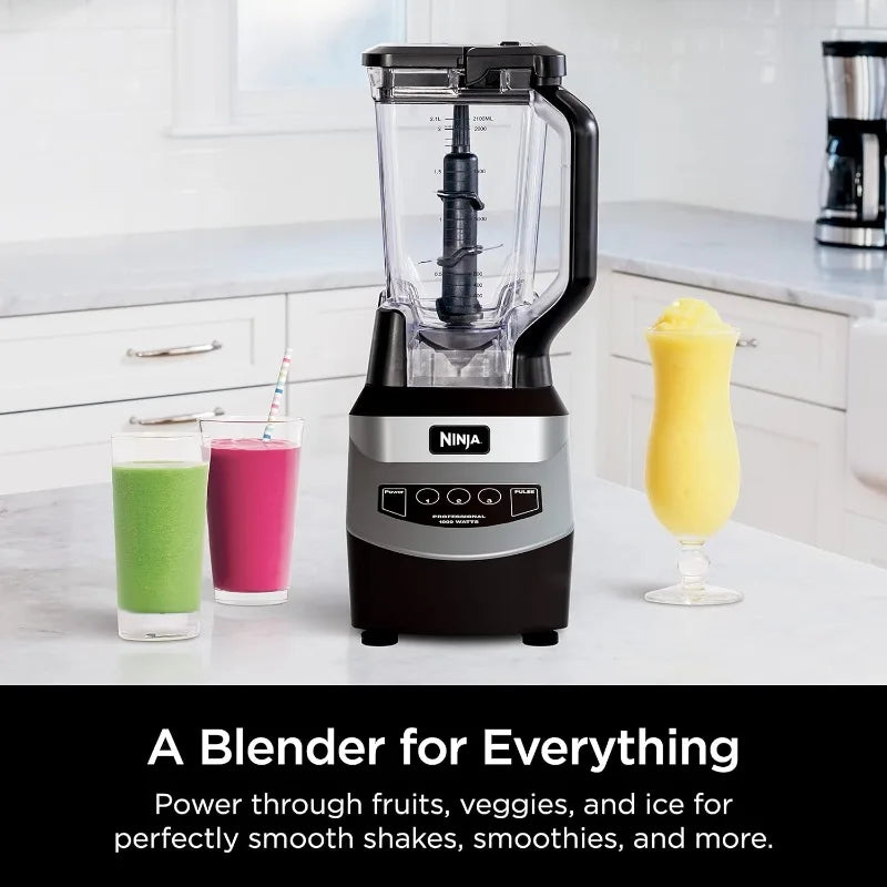 Ninja NJ601AMZ Professional Blender with 1000-Watt Motor & 72 oz Dishwasher-Safe Total Crushing Pitcher for Smoothies, Shakes