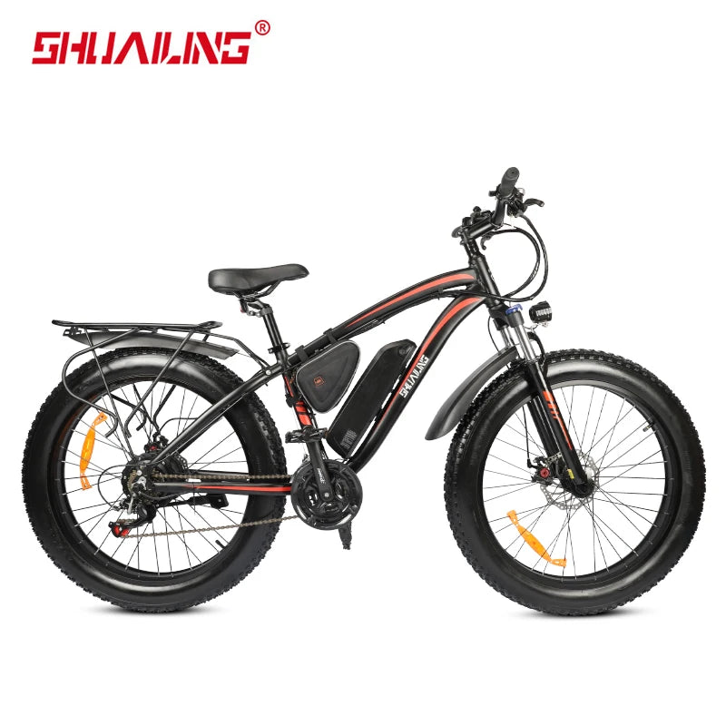 26 Inch Electric Bicycle 48V 750W Fat Tire Mountain Bike 12.8Ah Lithium Battery High Speed E-bike for Adults E Bikes EU Tax Free