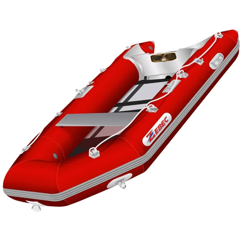 Zebec Kxone Wholesale Inflatable folding Fishing Boat Rowing Kayak Transom Boats for sale