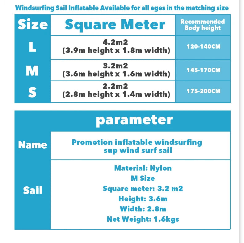 Skatinger windsurfing board with sail  inflatable windsurf wing sail with all accessories