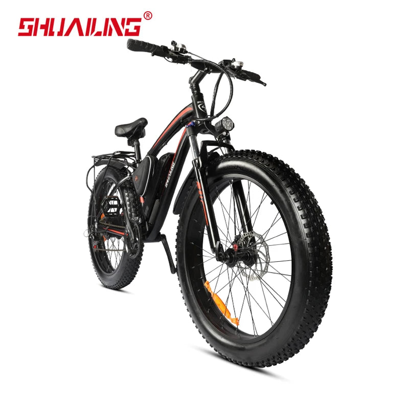 26 Inch Electric Bicycle 48V 750W Fat Tire Mountain Bike 12.8Ah Lithium Battery High Speed E-bike for Adults E Bikes EU Tax Free