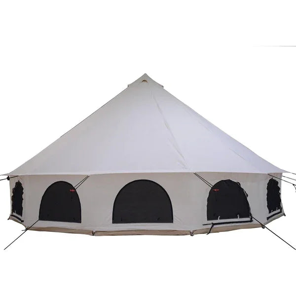 5M Family Camping House Canvas Oxford Teepee Cotton Yurt Hot sale safari 6m Canvas Resort Glamping Bell Pyramid Tent