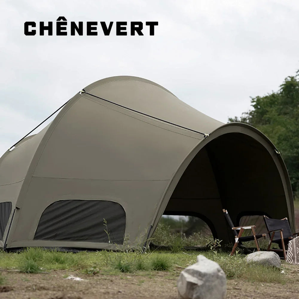 Light Luxury Cotton Outdoor Factory Portable Tent Camp Camping Picnic Rain Shade Tactics Wind Hemispherical Shelter Tent