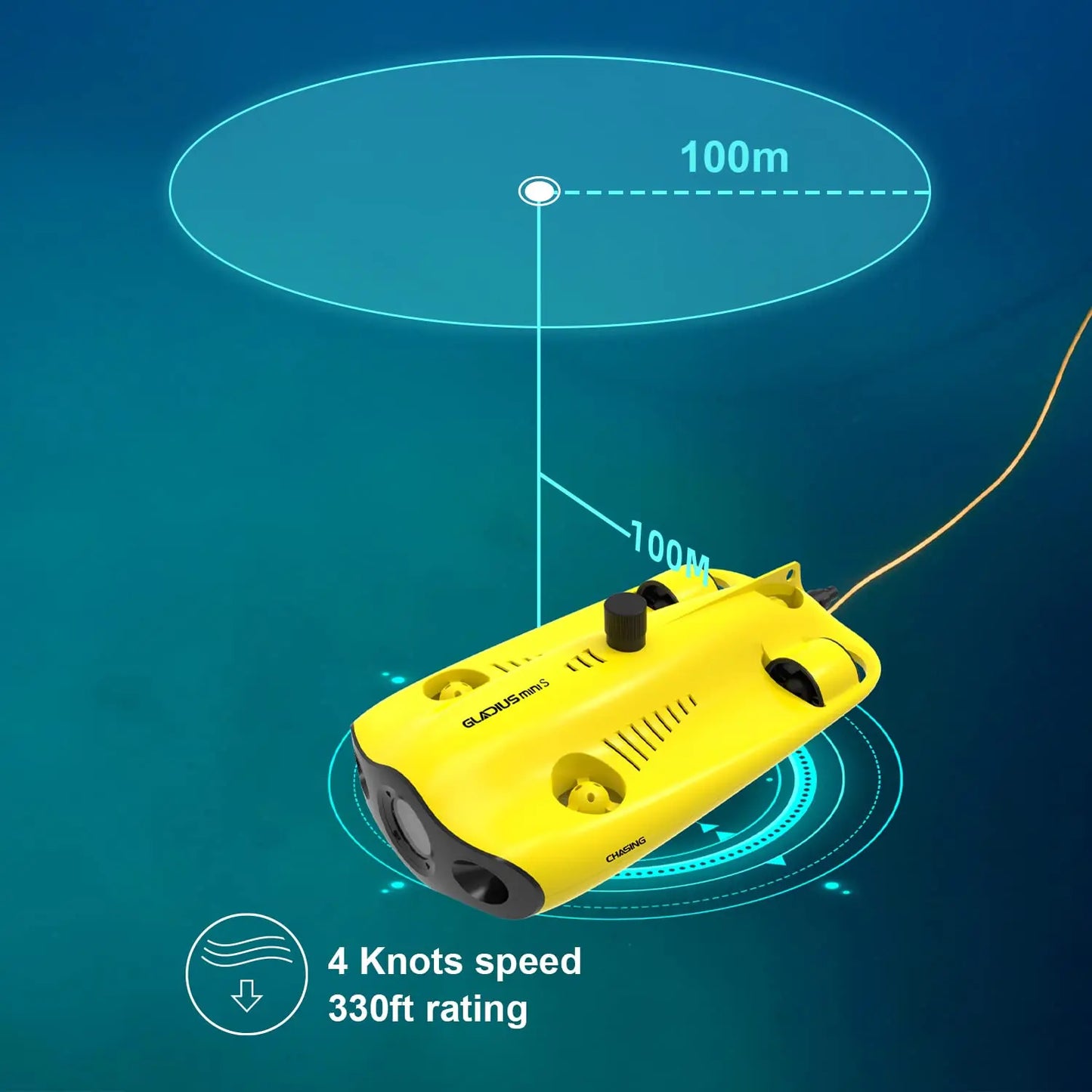 Chasing Gladius MINI Underwater Drone ROV With 4k Camera Remote Control Stable Signal Transmission Rc Submarine