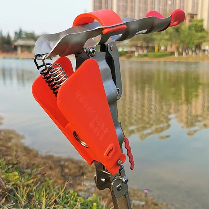 1Pcs Automatic Double Spring Angle Fishing Pole Foldable Anti-Rust Steel Fishing Pole Holder Sea Rod Fishing Tackle Dropship