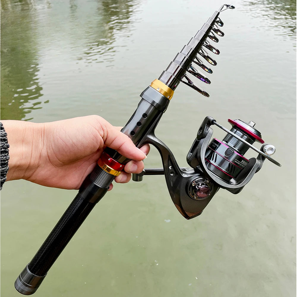 SPINNING REEL ROD SET 5.2:1 Gear Ratio Sea Fishing Rod Max Drag for Saltwater Sea Boat Fishing Pesca  1.8m-3.6m JIG CASTING