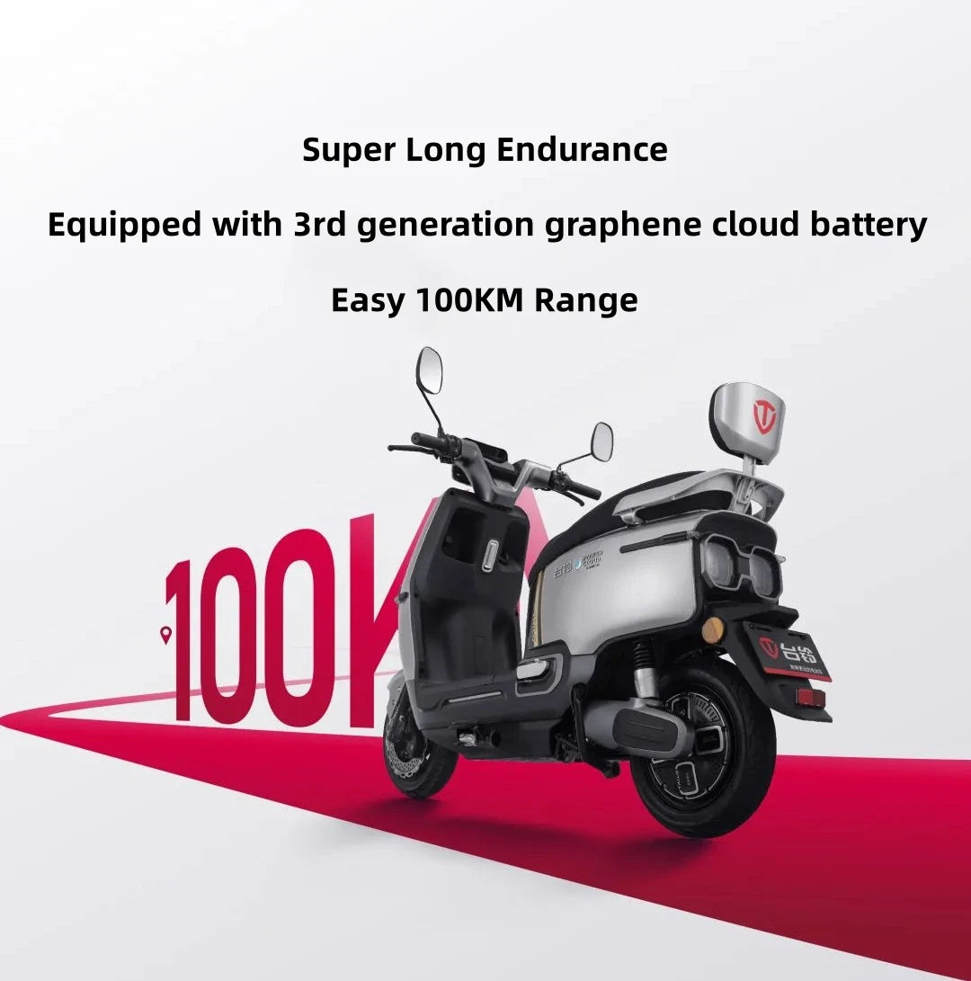 Tailg New Product 1200W Long Range 80Km Mobility Off Road 2 Seater Scooters Electric Motorcycle