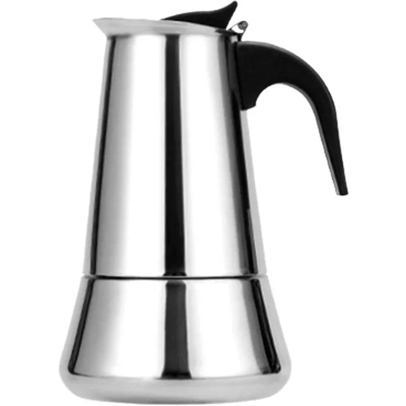 Moka Expresso Coffee Makers 4/6 Cups 304 Stainless Steel Coffee Moka Pot Maker Machine Stove Top Geyser Coffee Machine