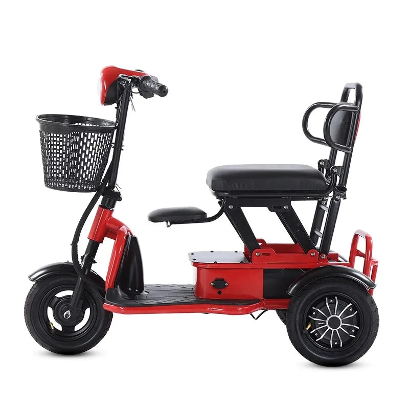 48v cheap adult 3 wheel tricycle electric foldable three wheeler electric scooter wheelchair for sale